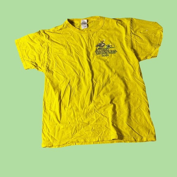 y2k goth punk rock Street Vibration Green Flame skeleton shirt - Picture 2 of 5